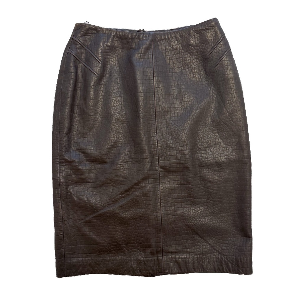 Liz Claiborne Brown Knee-Length Pencil Skirt